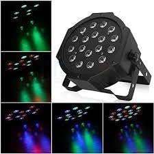 Mini Flat Par Light with 3-7 Channels - 18 LED
