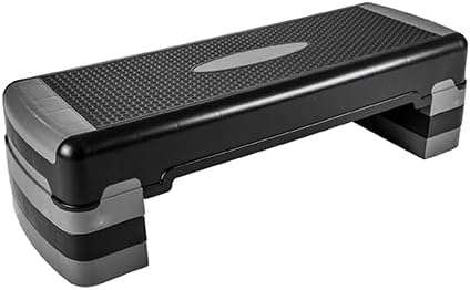 Aerobic Exercise Step Platform with Raisers, Home & Gym Workout Stepper