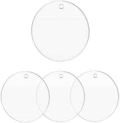 Clear Acrylic Keychain Set 4cm - set of 9