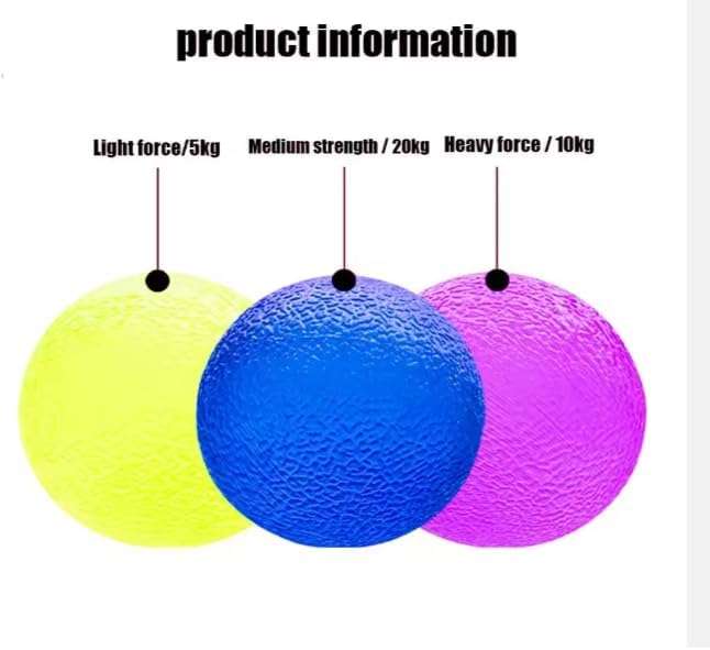 Stress Balls Hand Exercise Therapy-Multi-colour-Pack of 3