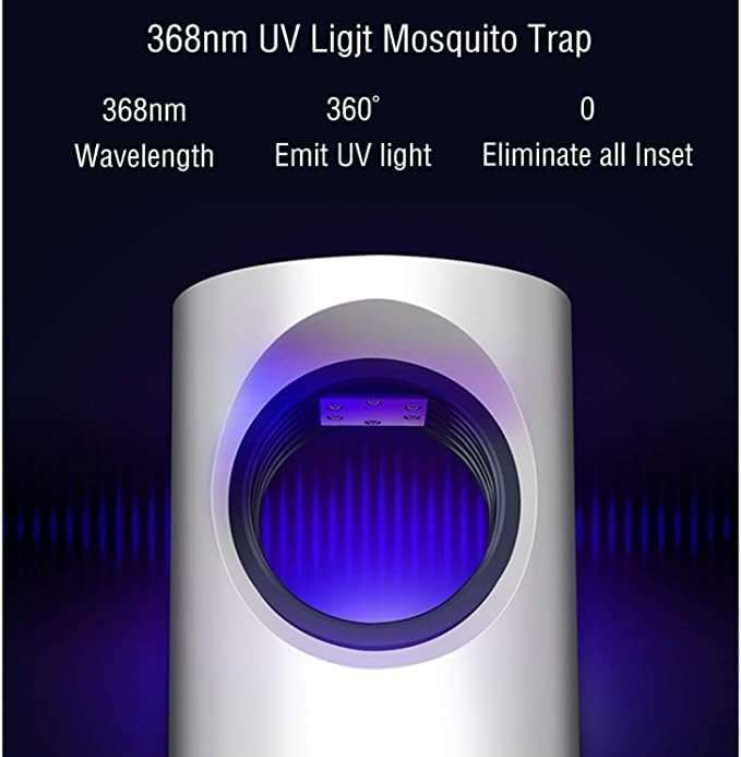 Electric Mosquito Cataper. Eco Friendly Killer for Mosquitoes, Insects, Bugs, Flies with UV LED Ligh
