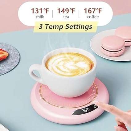 Beverage Cup Warmer Auto Shut-Off Coffee Warmer Pad for Office Home Desk Use USB Electric Cup Warmer