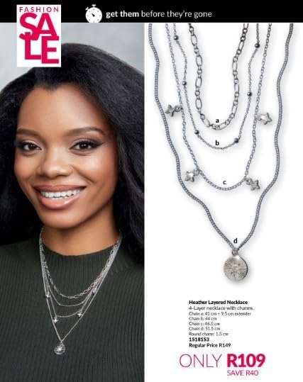 Heather Layered Necklace, Multi-Strand Silver-Tone Chain