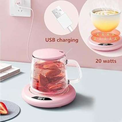 Beverage Cup Warmer Auto Shut-Off Coffee Warmer Pad for Office Home Desk Use USB Electric Cup Warmer