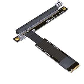 Riser Cable 16G/BPS Graphics Video Riser Adapter PCIE 3.0 M.2 NVMe to PCIE 4