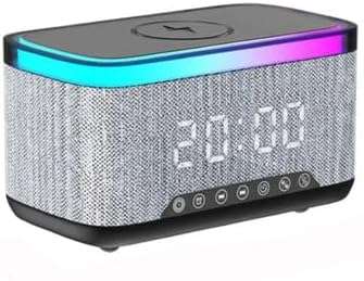 Multifunction Bluetooth Speaker Alarm Clock Wireless Charger