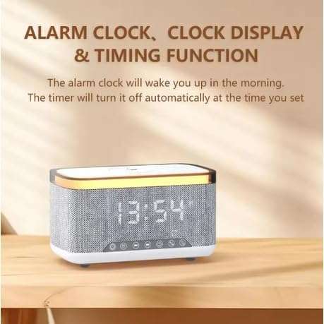 Multifunction Bluetooth Speaker Alarm Clock Wireless Charger