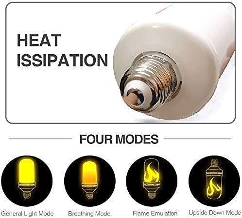 LED flame effect light bulbs 5W 4 modes E26/E27 pack of 2