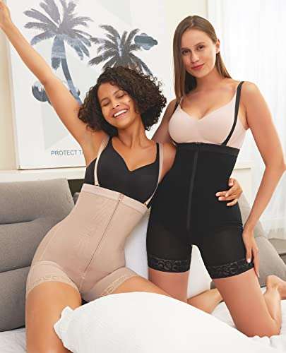 Shapewear for Women Seamless Firm Triple Control Faja Plus Size Tummy Control Body Shaper Skin XS-Bl