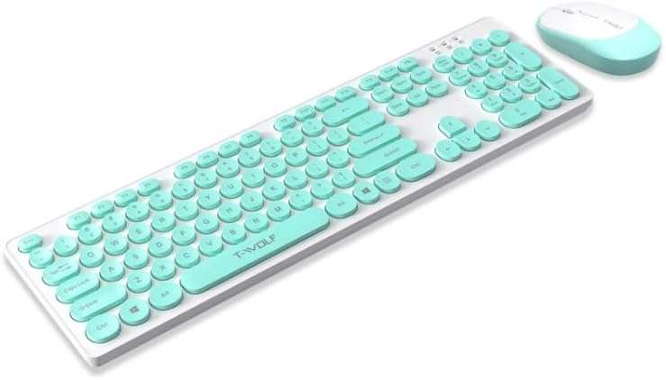 Retro Punk Wireless Keyboard & Mouse Set