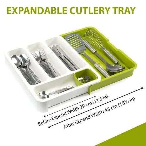 Expandable multipurpose cutlery organizer