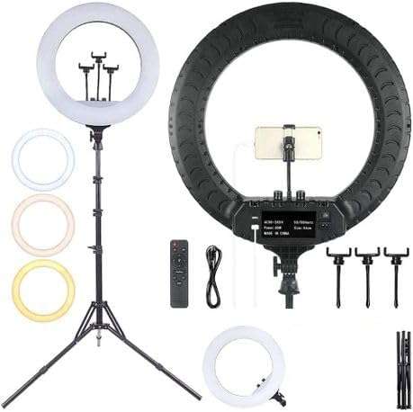 18 Inch Studio Ring Light with Remote & stand for Video and Photography