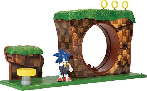 Sonic The Hedgehog Green Hill Zone Playset with 2.5" Sonic Action Figure...