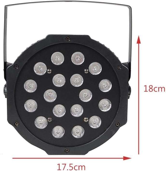 Mini Flat Par Light with 3-7 Channels - 18 LED