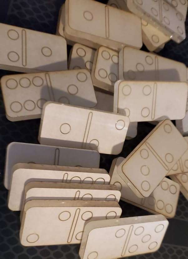 Laser cut Wooden Dominoes set of 28
