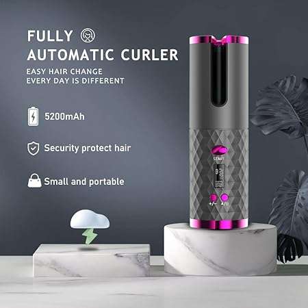 Andowl Automatic Curling Iron, Hair Curling Iron for Hair Styling