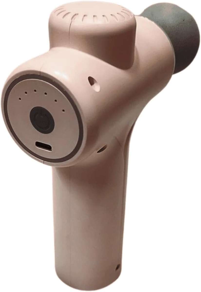 PROFESSIONAL FASCIAL GUN MASSAGER HANDHELD ELECTRIC MASSAGE GUN WITH MULTIPLE ATTACHMENTS - PINK