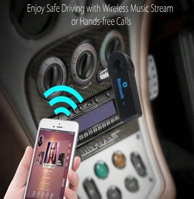 CAR AUX BLUETOOTH 5.0 RECEIVER 3.5MM AUDIO JACK CAR TRANSMITTER