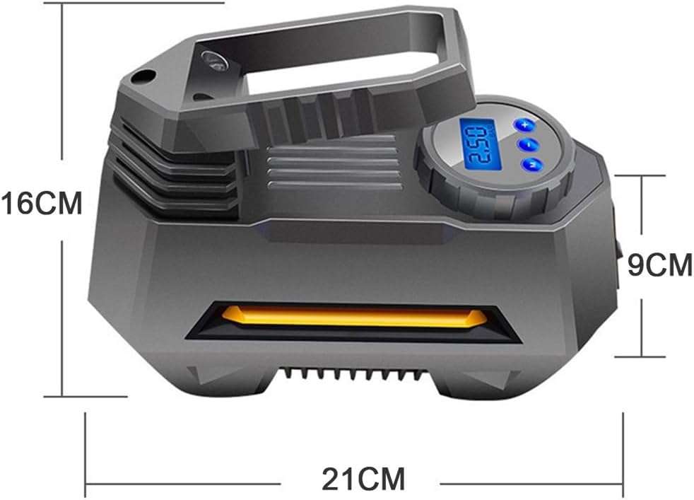 Portable Air Compressor Digital Car Tyre Pump 12V DC with LED Light