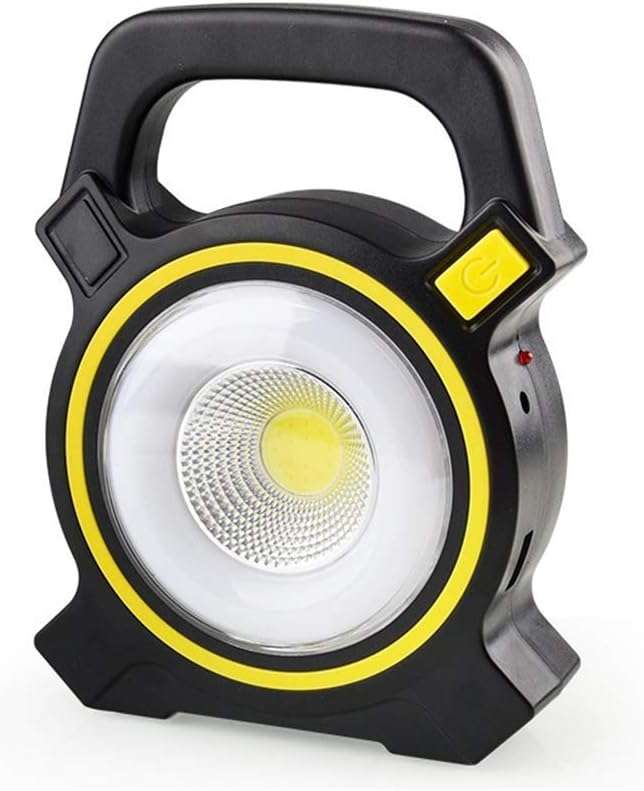 Long Range COB Work Light Lantern - Solar Work Light with Built-In Solar Panel