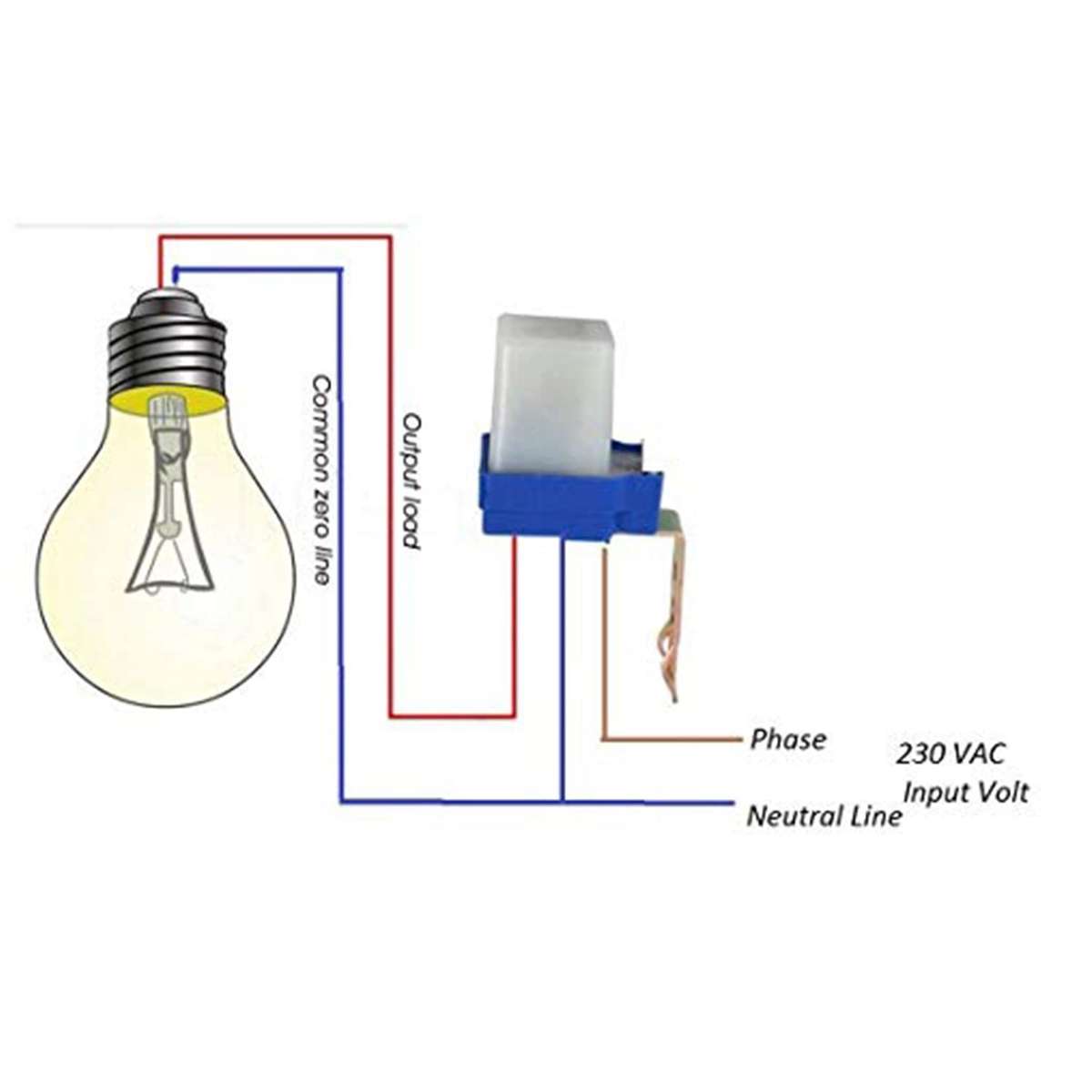 [TWIN PACK 2 PCS ] Day Night Auto Control Switch Day-light Switch 220V 10A Photo Controls Photocell