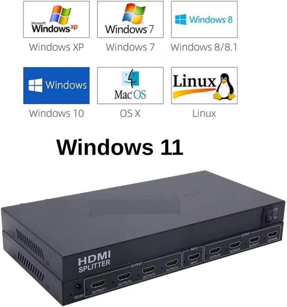 HDMI Splitter 1x8, 1 Input to 8 Output