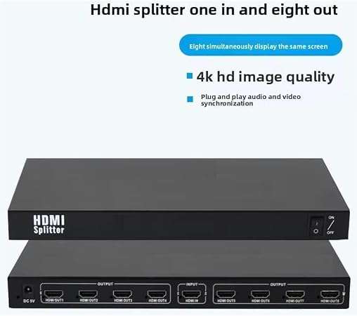 HDMI Splitter 1x8, 1 Input to 8 Output