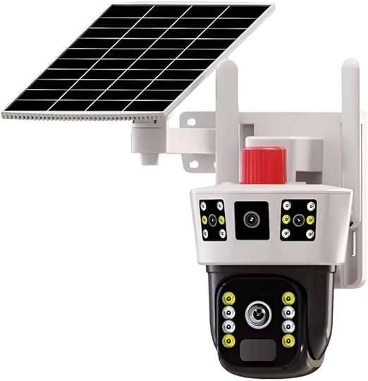 V380 PRO 4K HD Solar 4G Smart Security Camera  Outdoor PTZ, Motion Detection, Night Vision, 2-Way A
