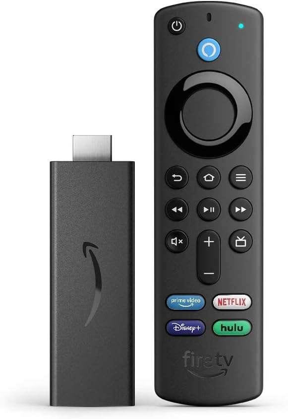 Fire TV Stick with Alexa Voice Remote (includes TV controls), HD streaming device
