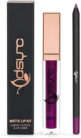 Dsync Lip Contour Kit, Matte Liquid Lipstick and Liner, Vegan, Waterproof, Longwear