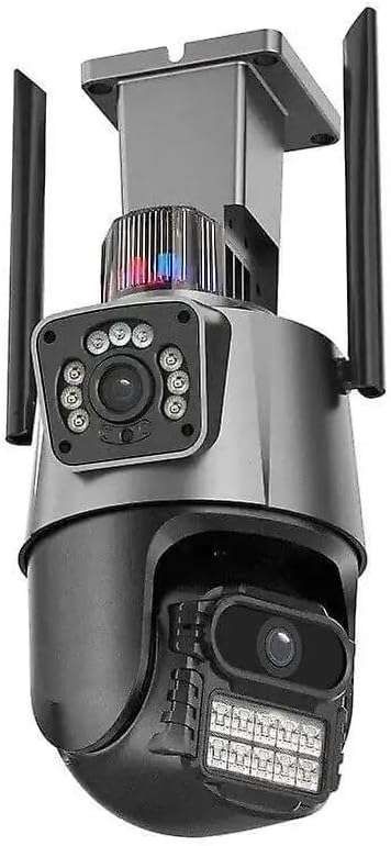 8K Ultra HD Dual-Lens Screen Camera System with 4x Zoom, Two-Way Audio & AI Tracking