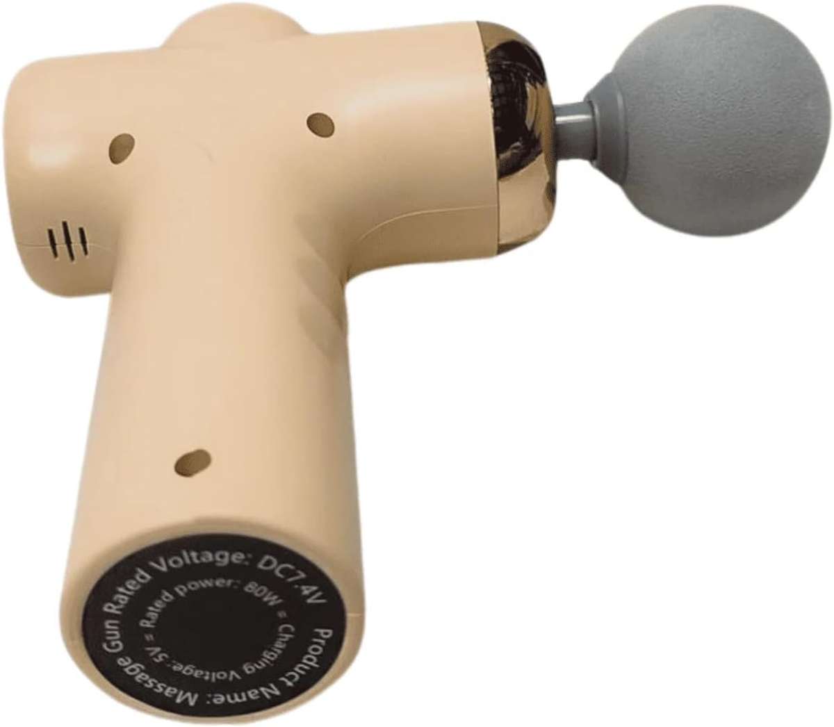 PROFESSIONAL FASCIAL GUN MASSAGER HANDHELD ELECTRIC MASSAGE GUN WITH MULTIPLE ATTACHMENTS - YELLOW