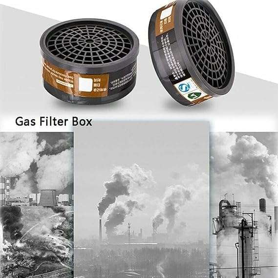 Full Face Mask Activated Carbon Dust and Gas Protection Full Face Mask
