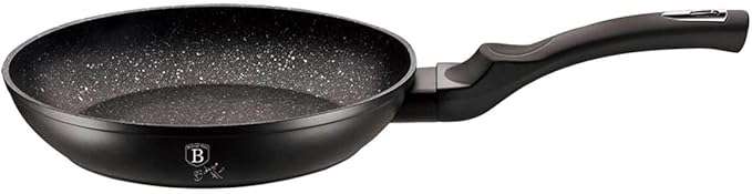 Berlinger Haus 20cm Marble Coating Frypan - Black Silver(SECOND HAND)