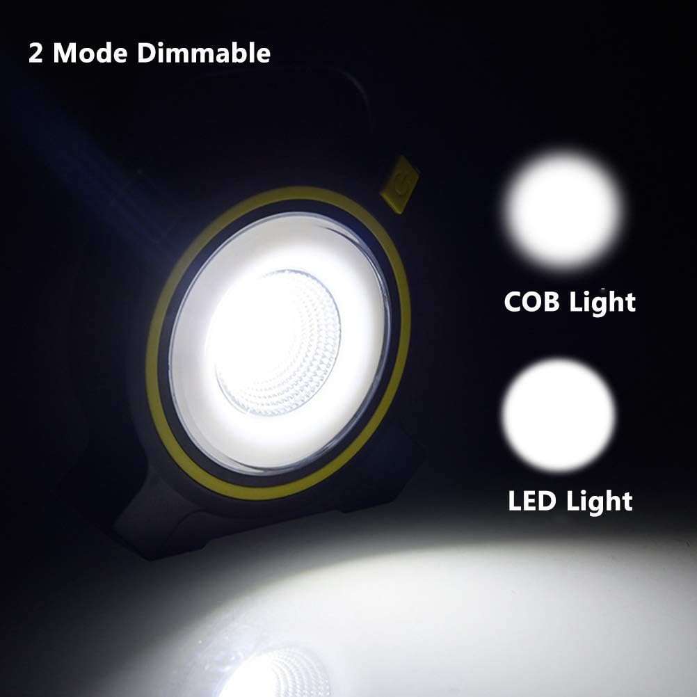 Long Range COB Work Light Lantern - Solar Work Light with Built-In Solar Panel