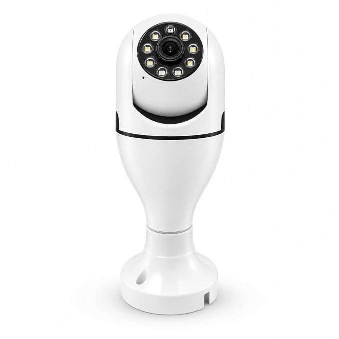 Smart 360° Wi-Fi Security Camera, 1080P Full HD, Night Vision, Two-Way Audio, Motion Tracking, SD Ca