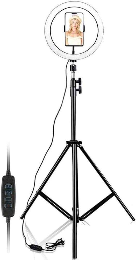 10 Inch Ring Light with 210Cm Tripod