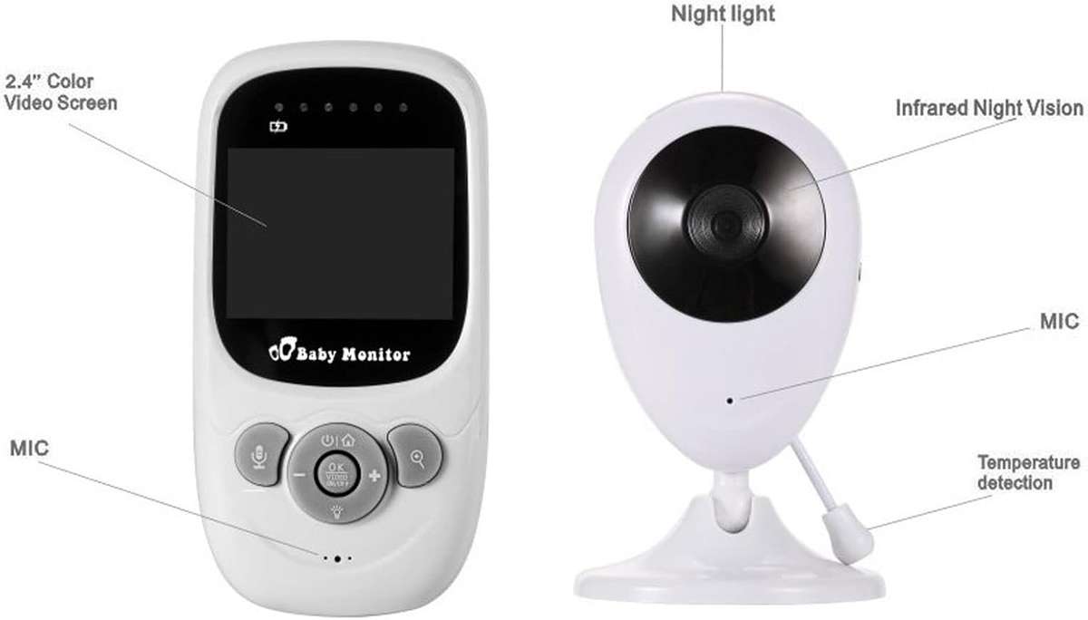 Video Wireless Baby Monitor 2.4 TFT LCD