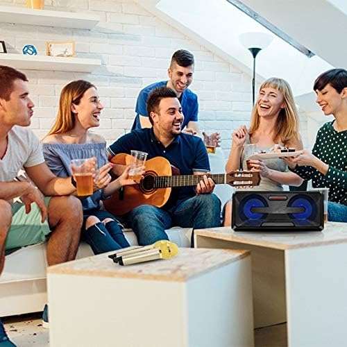 SDRD SD-301 2 in 1 Family KTV Portable Wireless Live Dual Microphone + Bluetooth Speaker