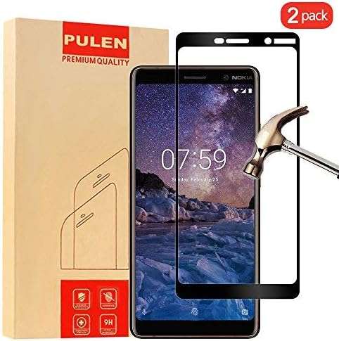 PULEN [2 Pack] Nokia 7 Plus Screen Protector, [Scratch Resistant] [Ultra Clear] [Easy-Install] 9H Te