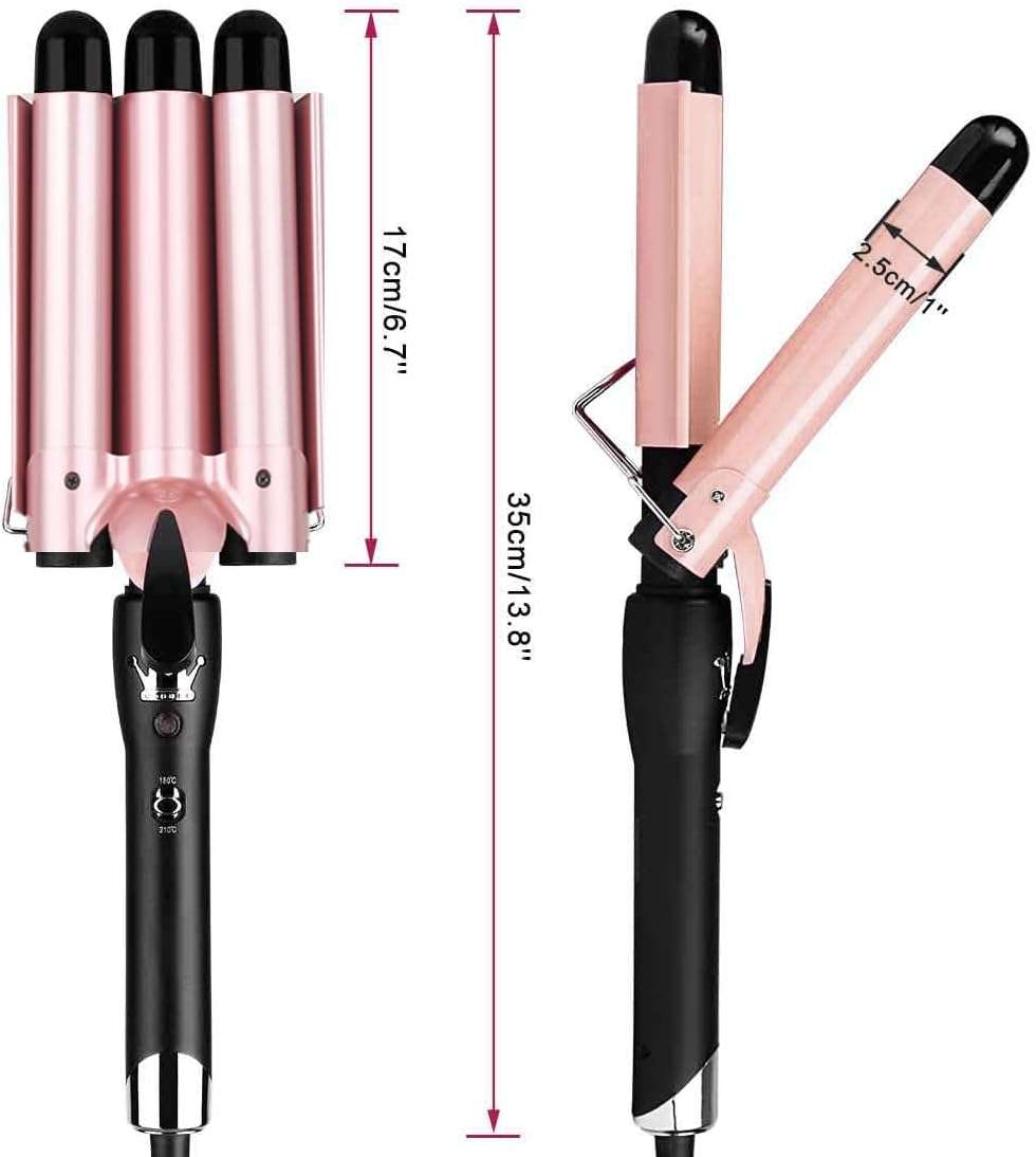 Professional 3 Barrel Curling Iron