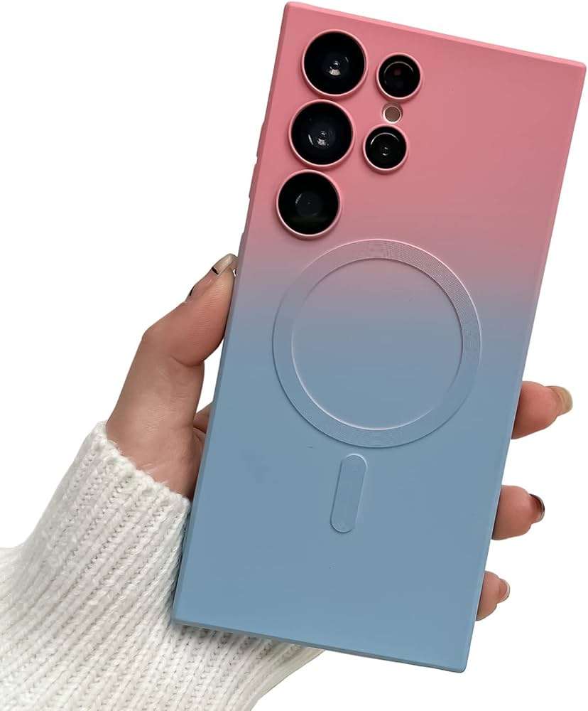 Samsung S23 Ultra Liquid TPU silicone Gradient Magsafe Phone Case