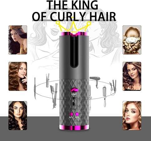 Andowl Automatic Curling Iron, Hair Curling Iron for Hair Styling