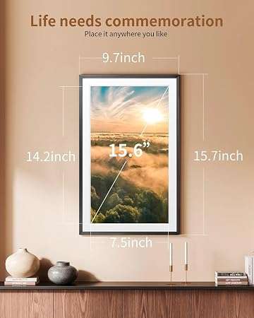 BezosMax 15.6 Inch WiFi Digital Picture Frame