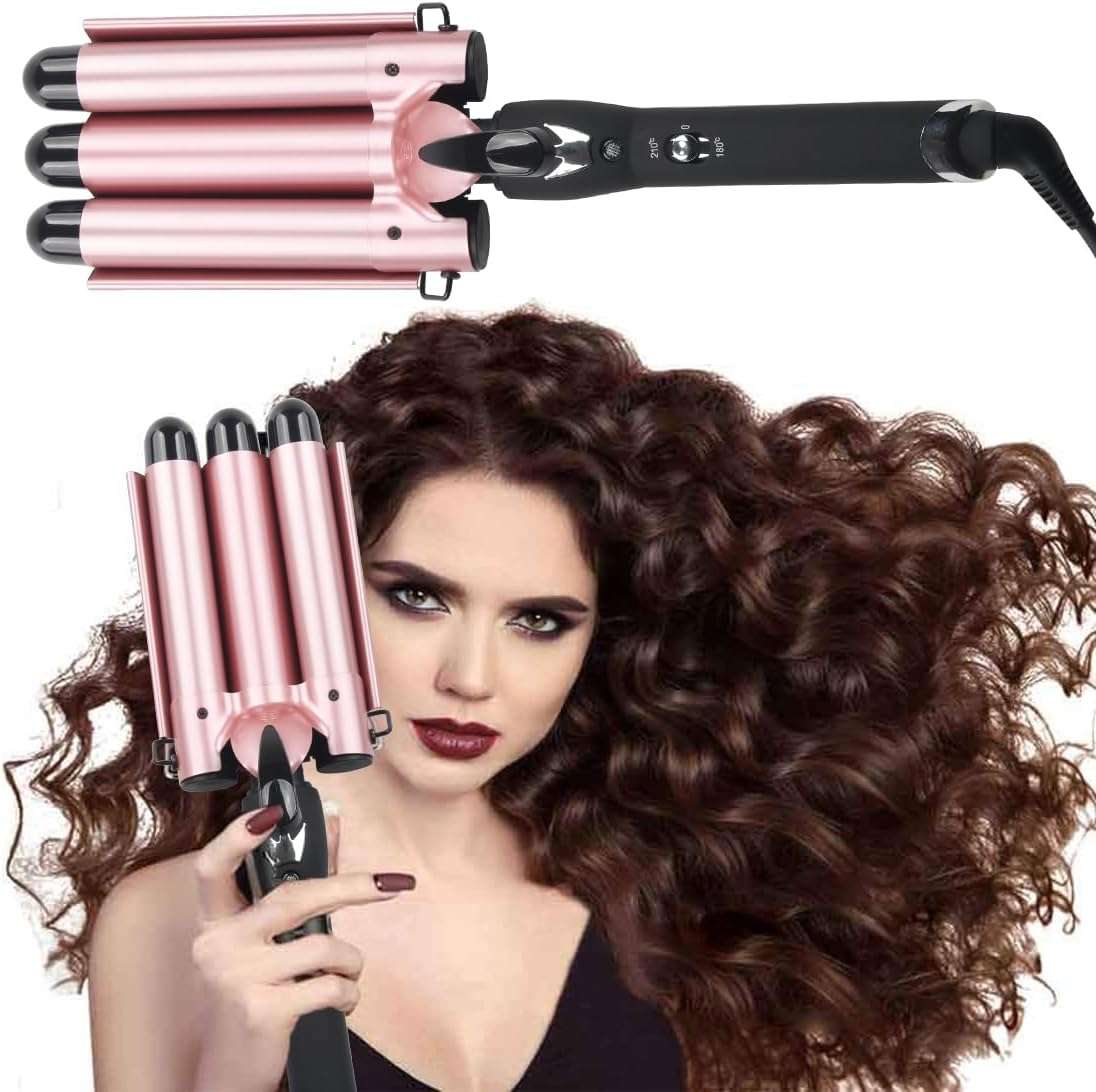 Professional 3 Barrel Curling Iron