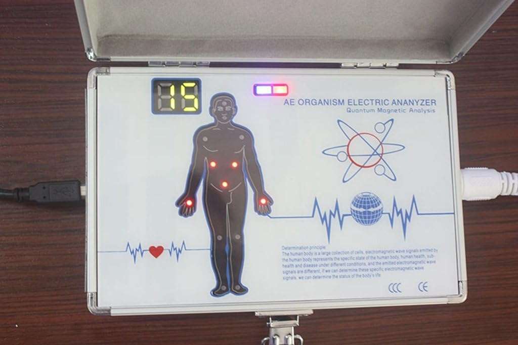 Organism Analyzer Electric Quantum Analysis Magnetic Closure, Small, Blue Open Box