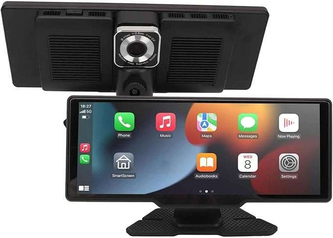 Yesido 10.2" Wireless Car Stereo with Front and Rear Camera