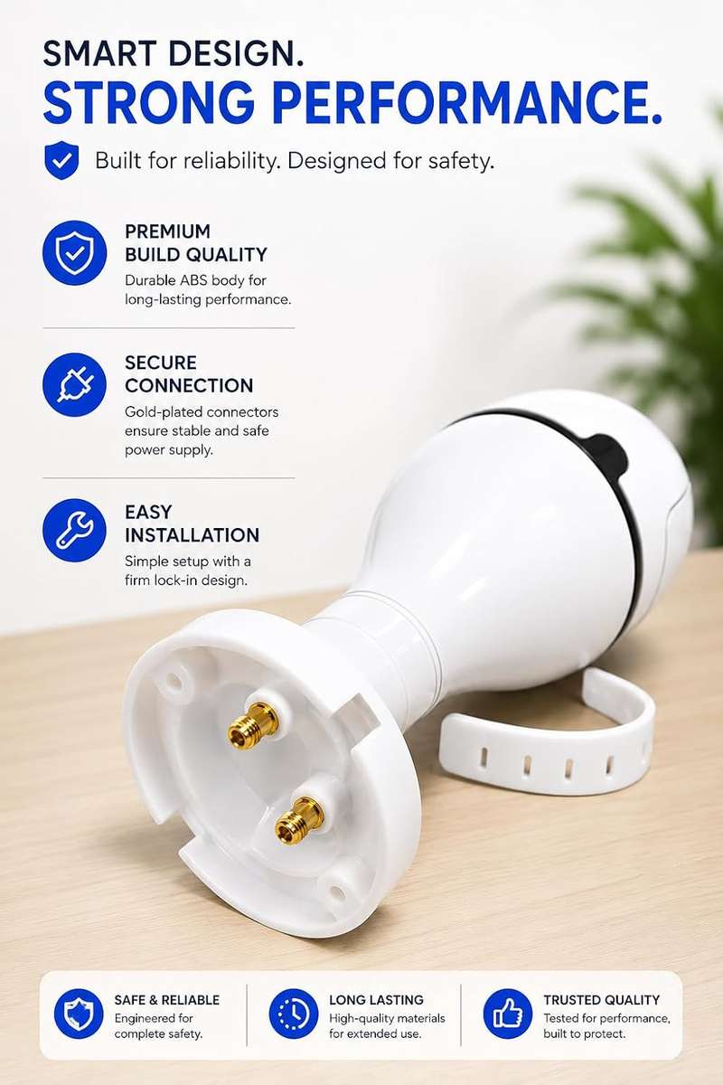 Smart 360° Wi-Fi Security Camera, 1080P Full HD, Night Vision, Two-Way Audio, Motion Tracking, SD Ca