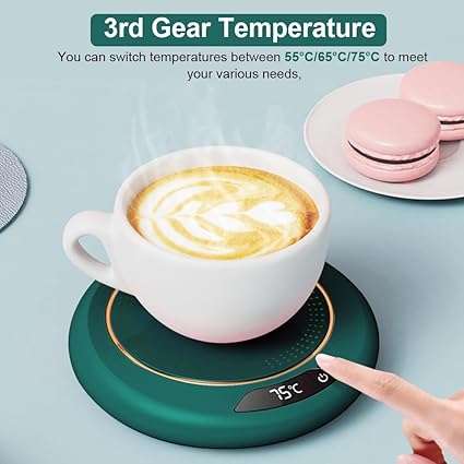 Beverage Cup Warmer Auto Shut-Off Coffee Warmer Pad for Office Home Desk Use USB Electric Cup Warmer