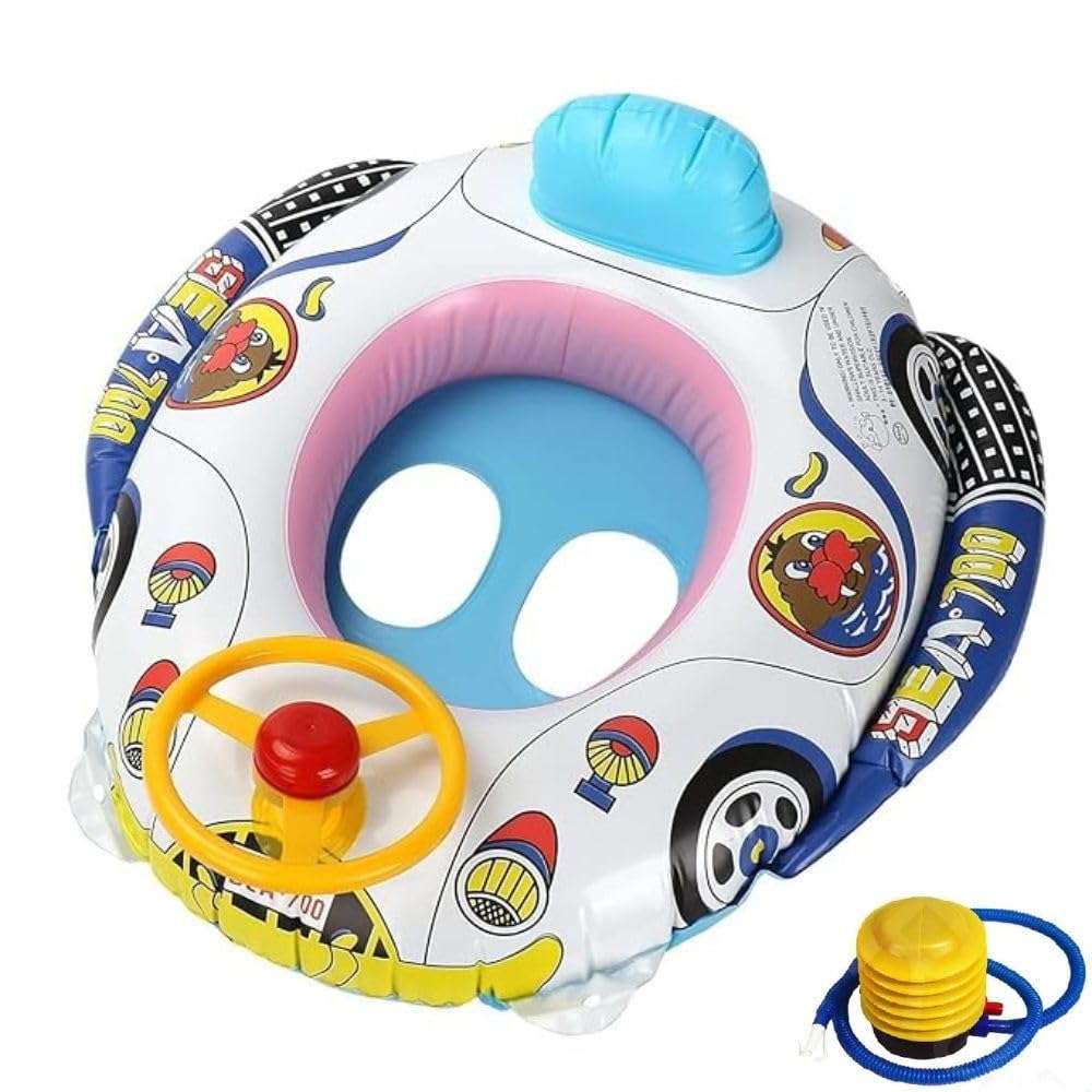 Swimming Boat,Tube for Kids Safe Anti-flip Inflatable Floats Kids Ring Baby,Pool Swim Floatation Bel